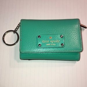 Kate Spade Keychain Wallet Mint Green